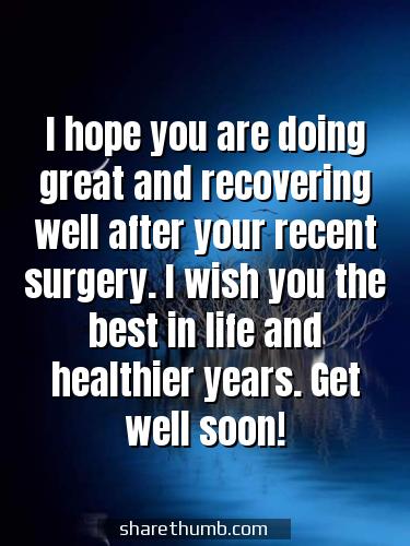 get well soon message for him